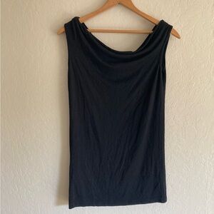 Vince Black Cowl Neck Sleeveless Top
